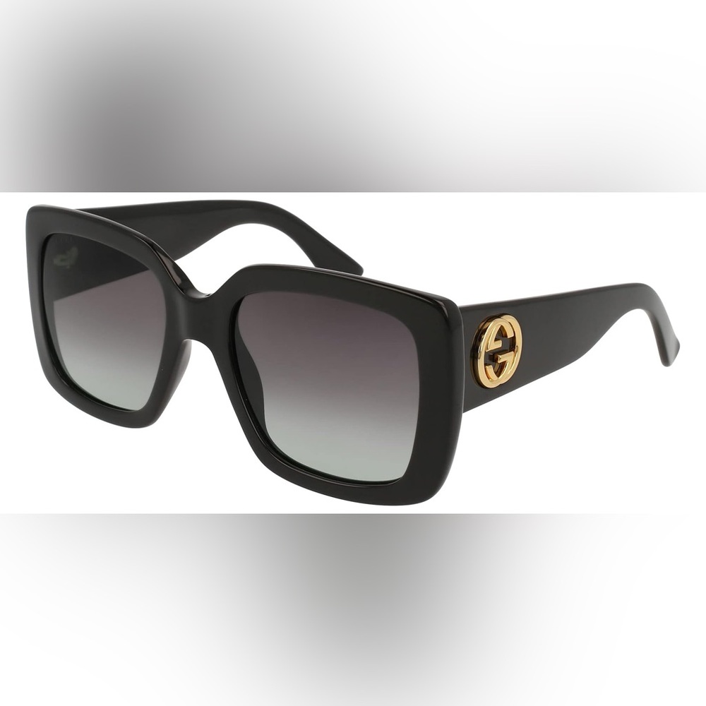 Gucci Sunglasses Black with Gold Accents